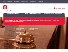 Tablet Screenshot of metapm.com.au